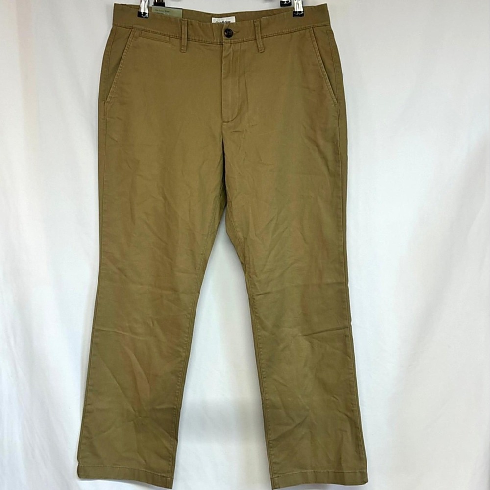 Goodfellow & Co Mens Every Wear Straight Chino Pants Khaki 34x30 NWT